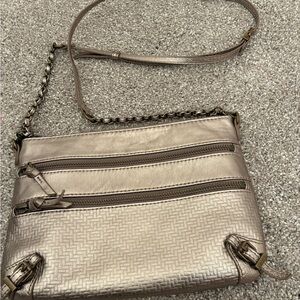 Elegant Metallic Crossbody Bag The Sak